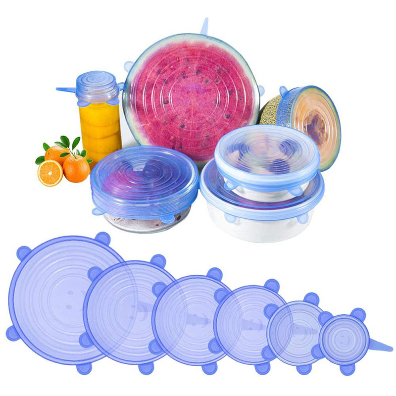 Couvercle silicone alimentaire extensible (pack de 6) - OuistiPrix