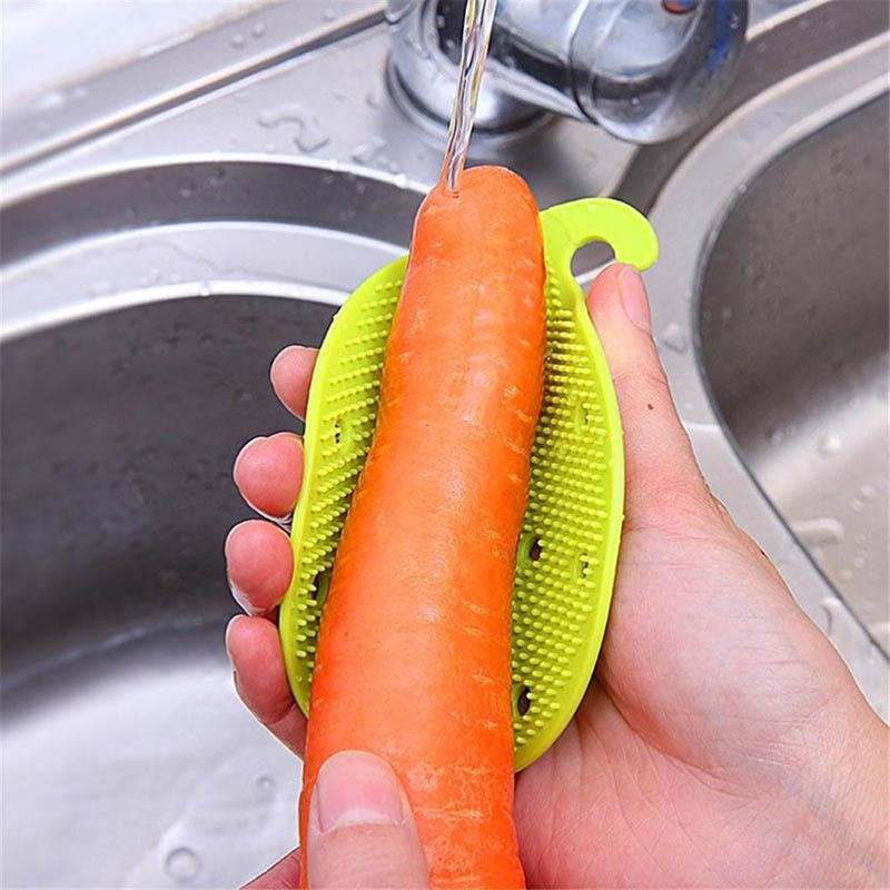 Silicone Vegetable Fruits Cleaning Brush