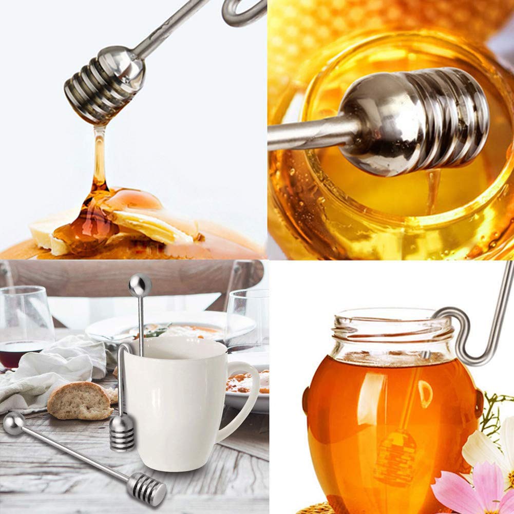 Cuillère à miel coudée  Inox -  - Yannick
