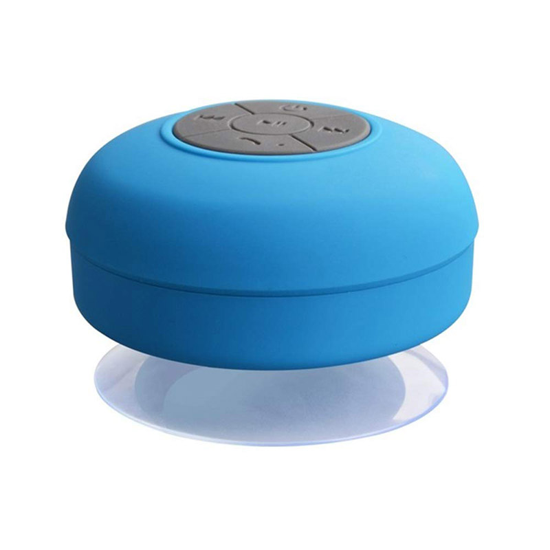 ® résistant à l'eau bluetooth 3. 0 douche haut-parleur, mains libresavec  micro intégré, 6h de temps de jeu, ventouse (bleu)