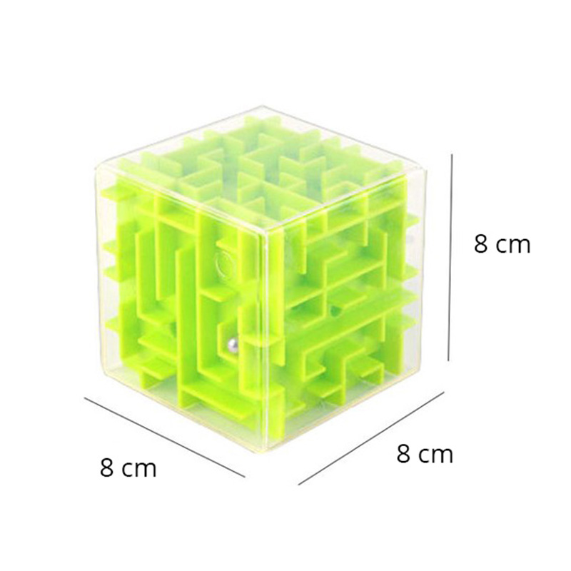 3d ball maze cube  Green -  - Zunik Zunik