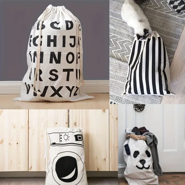 Playful laundry bag | Panda