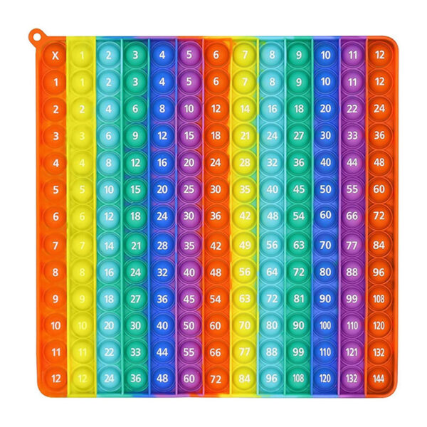 Fun multifunctional game “Pop” “Multiplication” in silicone | Rainbow